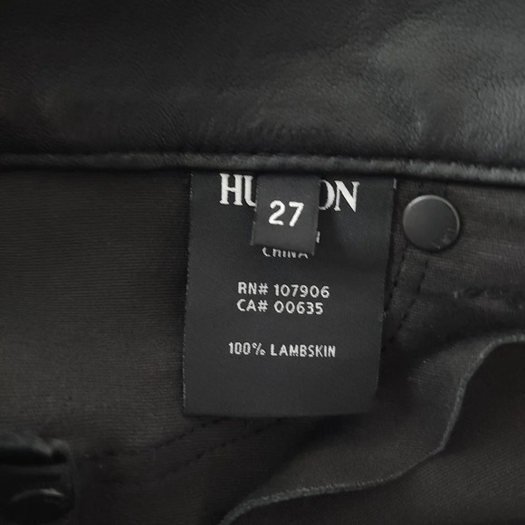 Hudson Lex Lace Up Leather Mini Skirt - Picture 4 of 7